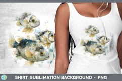 GorgeousOcean Fish Sketch Shirt design.