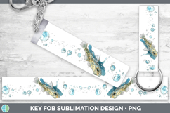 GorgeousOcean Fish Sketch Key Fob design.