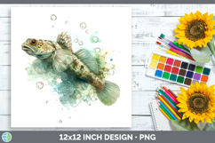 GorgeousOcean Fish Sketch Paper Backgrounds design.