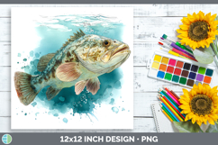 GorgeousOcean Fish Sketch Paper Backgrounds design.