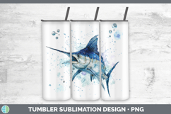 GorgeousOcean Fish Sketch Tumbler design.