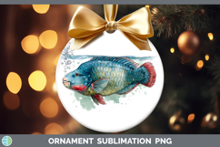 GorgeousOcean Fish Sketch Ornament design.