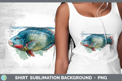 GorgeousOcean Fish Sketch Shirt design.