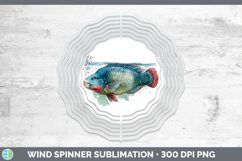 GorgeousOcean Fish Sketch Wind Spinner design.