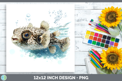 GorgeousOcean Fish Sketch Paper Backgrounds design.