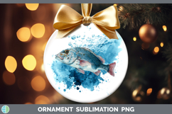 GorgeousOcean Fish Sketch Ornament design.