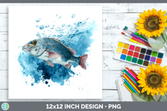 GorgeousOcean Fish Sketch Paper Backgrounds design.