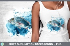 GorgeousOcean Fish Sketch Shirt design.