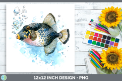 GorgeousOcean Fish Sketch Paper Backgrounds design.