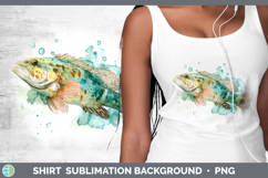 GorgeousOcean Fish Sketch Shirt design.