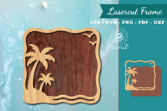 Ocean Frame Lasercut Decoration SVG Product Image 1