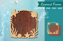 Ocean Frame Lasercut Decoration SVG Product Image 1