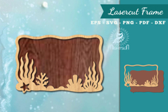 Ocean Frame Lasercut Decoration SVG Product Image 1