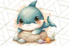 Underwater Ocean Clipart PNG, Sea Animals and Coral Elements Product Image 5