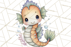 Underwater Ocean Clipart PNG, Sea Animals and Coral Elements Product Image 5