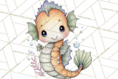 Underwater Ocean Clipart PNG, Sea Animals and Coral Elements Product Image 5