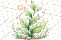 Underwater Ocean Clipart PNG, Sea Animals and Coral Elements Product Image 5