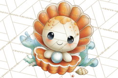 Underwater Ocean Clipart PNG, Sea Animals and Coral Elements Product Image 4