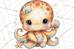 Underwater Ocean Clipart PNG, Sea Animals and Coral Elements Product Image 3