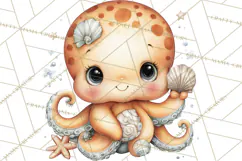 Underwater Ocean Clipart PNG, Sea Animals and Coral Elements Product Image 3