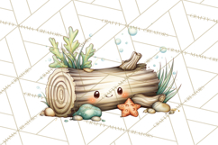 Underwater Ocean Clipart PNG, Sea Animals and Coral Elements Product Image 4