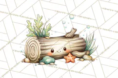 Underwater Ocean Clipart PNG, Sea Animals and Coral Elements Product Image 4