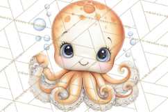 Underwater Ocean Clipart PNG, Sea Animals and Coral Elements Product Image 3