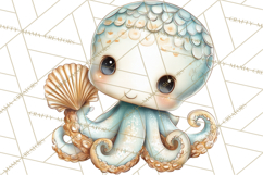 Underwater Ocean Clipart PNG, Sea Animals and Coral Elements Product Image 4
