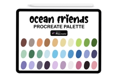 Ocean Friends Procreate Color Palette