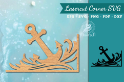 Ocean Lasercut Corner SVG Product Image 1