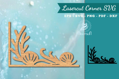 Ocean Lasercut Corner SVG Product Image 1