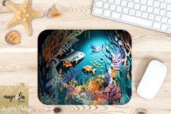 Underwater 3D mouse pad sublimation design png Product Image 1