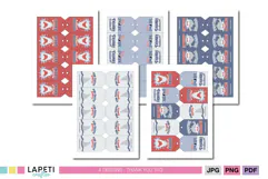 Shark party favor tags with Shark Attack, Jawsome and Fin-tastic party designs