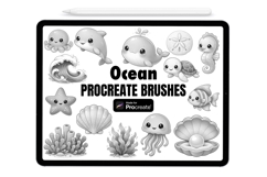 Ocean Procreate Stamps - Procreate Brushes