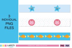 kids party straw flags