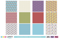 Ocean inspired scrapbook backgrounds