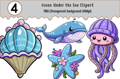 Ocean Under the Sea Clipart Product Image 1
