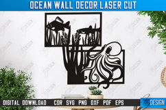 Ocean Wall Decor Laser Cut Bundle, Marine Animals Wall Art Product Image 3