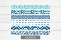 Ocean Wave Seamless Stripe Product Image 1