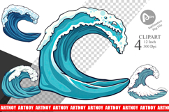 Ocean Wave Clipart Product Image 1