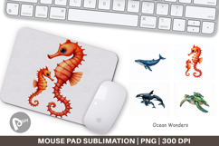 Ocean Wonders Marine Life Mouse Pad Product Image 1