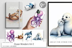 Ocean Wonders Marine Life Paper Product Image 1