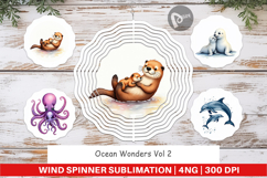Ocean Wonders Marine Life Wind Spinner Product Image 1