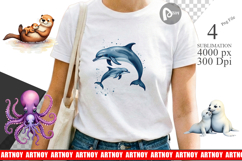 Ocean Wonders Marine Life Sublimation Product Image 1