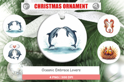 Oceanic Embrace Lovers Ornament Product Image 1