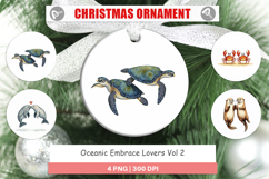Oceanic Embrace Lovers Ornament Product Image 1