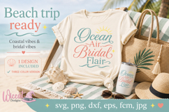 Beach Bride svg, Bachelorette Trip svg, Coastal Wedding svg Product Image 4