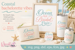 Beach Bride svg, Bachelorette Trip svg, Coastal Wedding svg Product Image 5