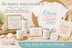 Beach Bride svg, Bachelorette Trip svg, Coastal Wedding svg Product Image 2