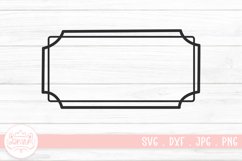 Vintage Frame Clipart SVG Cut File | Vintage Frame Element Product Image 1